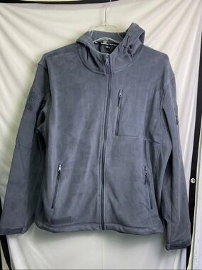 Baerskin Tactical Hooded Fleece Jacket in Slate Gray